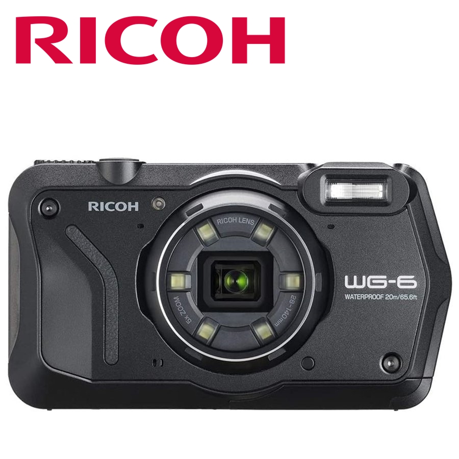 リコー RICOH WG-6 ブラック 防水 耐衝撃 防塵 耐寒 アウトドアカメラ コンパクトデジタルカメラ コンデジ カメラ 中古