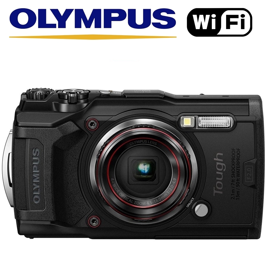 オリンパス OLYMPUS Tough TG-6 ブラック Wi-Fi GPS搭載 防水 防塵 耐衝撃 耐荷重 耐低温 耐結露 コンパクトデジタルカメラ コンデジ 中古