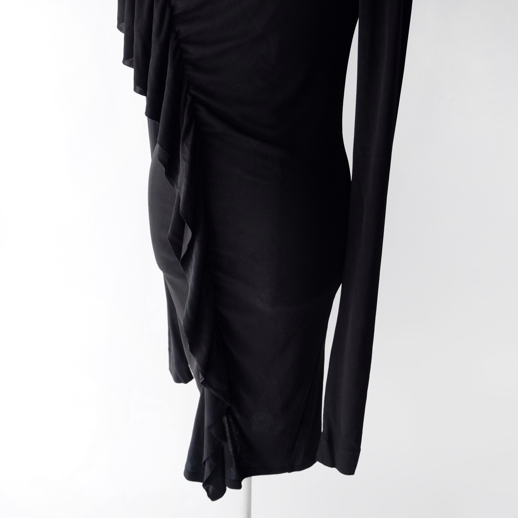 Jean Paul GAULTIER FEMME black ruffle dress