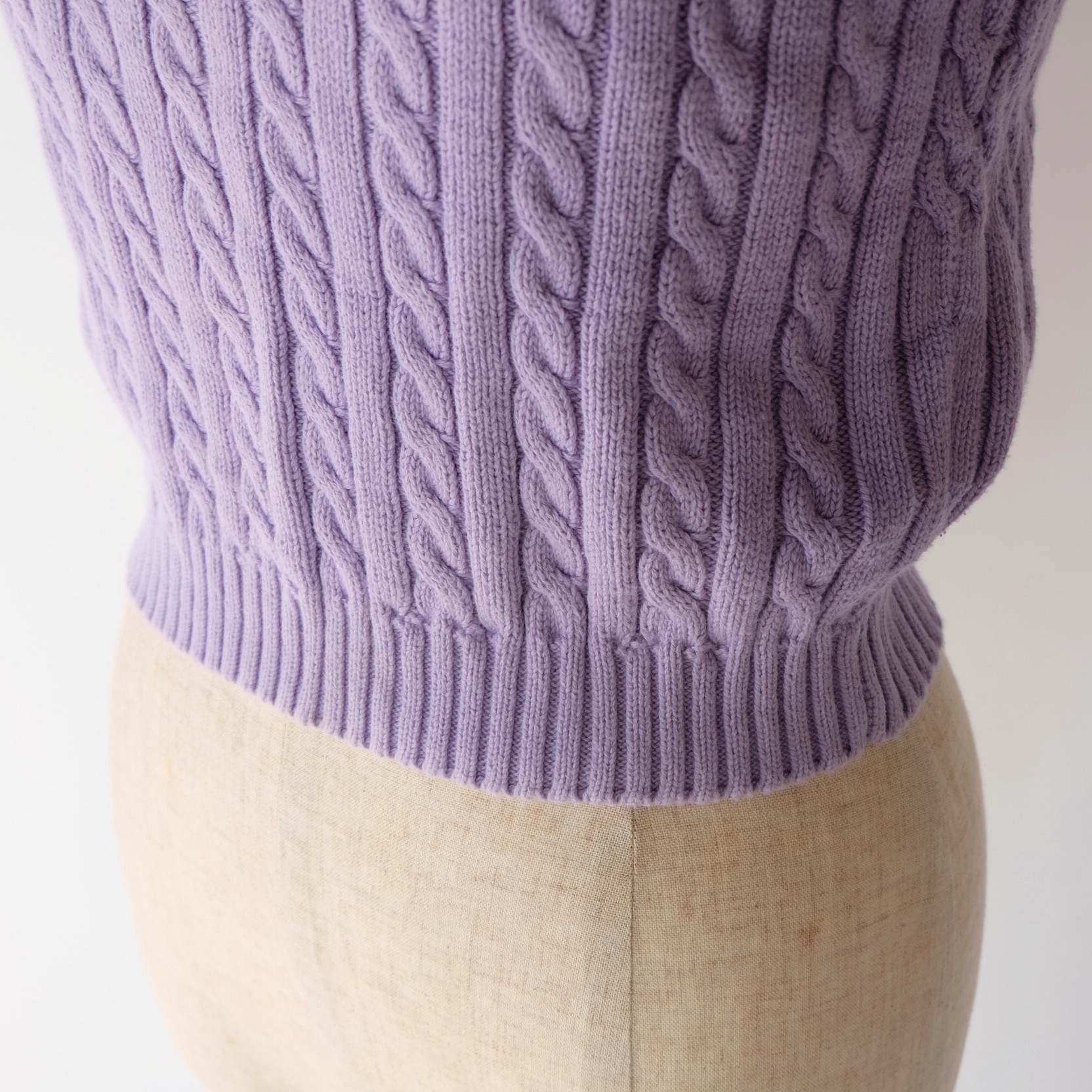 90s RALPH LAUREN cotton knit bustier