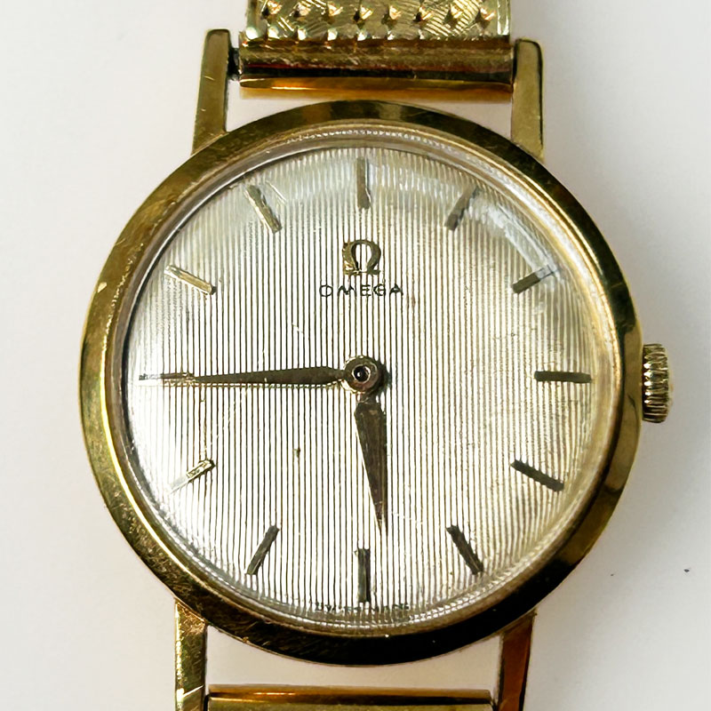OMEGA 1960年代 18K Gold 手巻き OH済 稼働 レディース腕時計 36g 18552537 18KG/ Band yellow gold 14KG