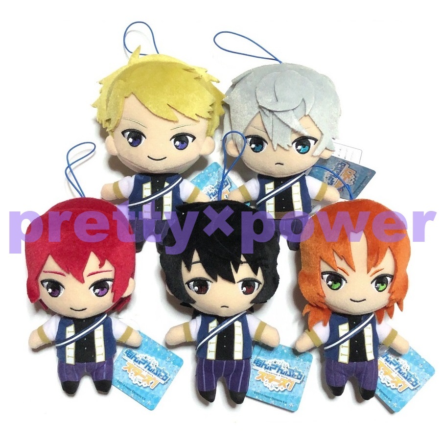 あんスタ あんさんぶるスターズ！ ぬいぐるみ Knights 全5種セット 月永レオ 瀬名泉 朔間凛月 鳴上嵐 朱桜司