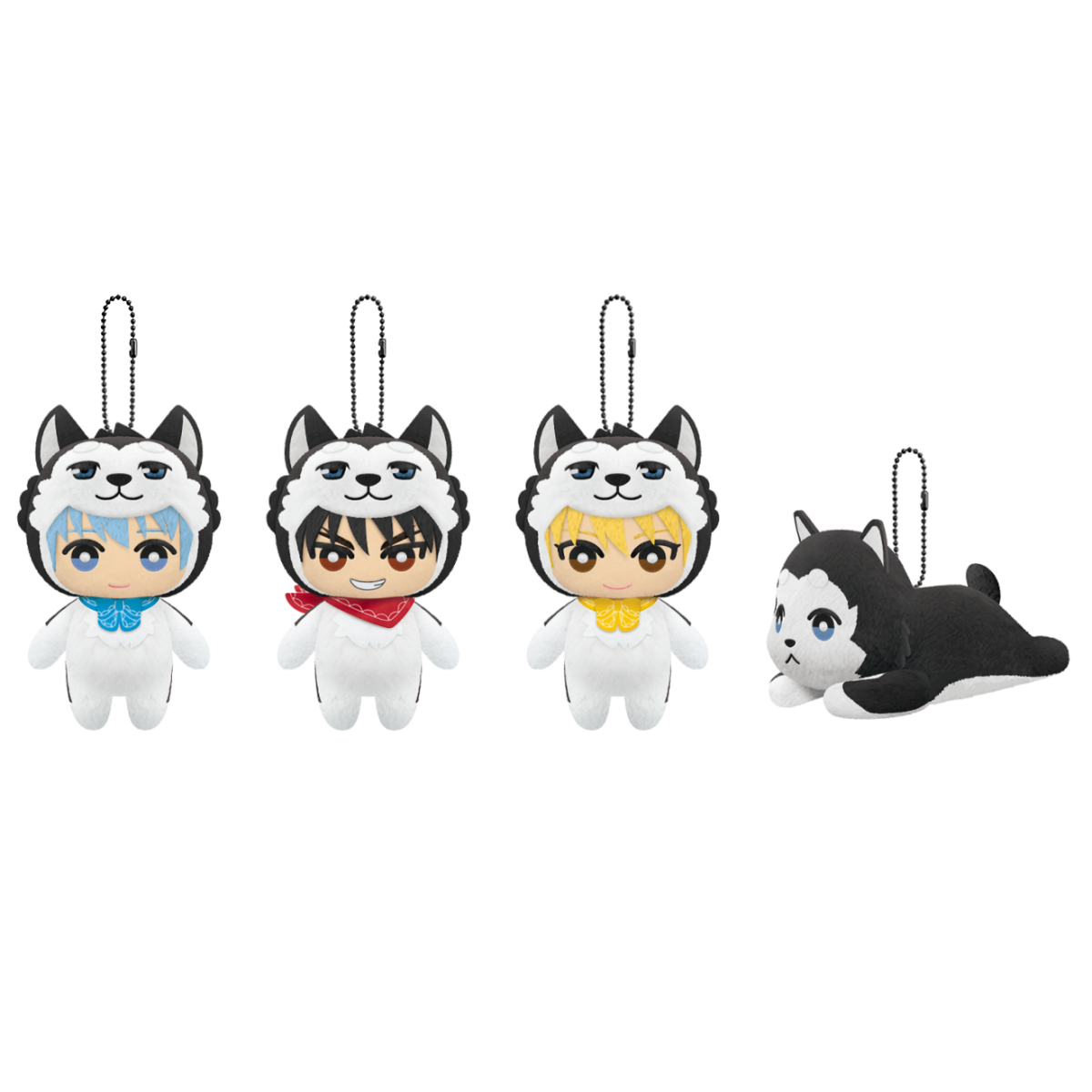 黒子のバスケ ますこっとぬいぐるみ CROSS COLORS テツヤ2号着ぐるみver. vol.1 全4種セット 黒子テツヤ 火神大我 黄瀬涼太 テツヤ2号