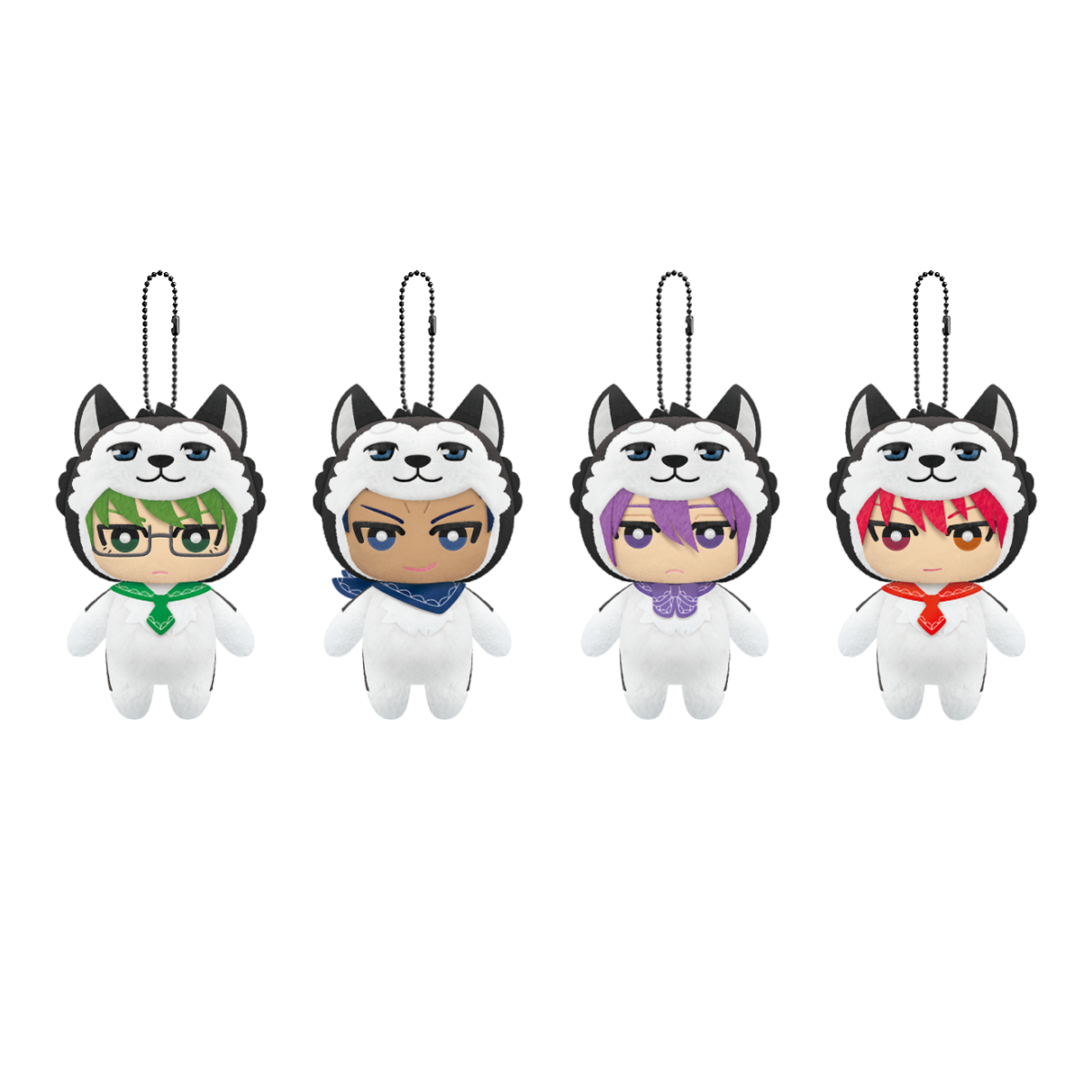 黒子のバスケ ますこっとぬいぐるみ CROSS COLORS テツヤ2号着ぐるみver. vol.2 全4種セット 緑間真太郎 青峰大輝 紫原敦 赤司征十郎