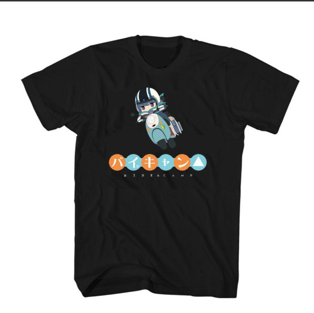 ゆるキャン△志摩リンバイクTシャツ(バイキャン)
