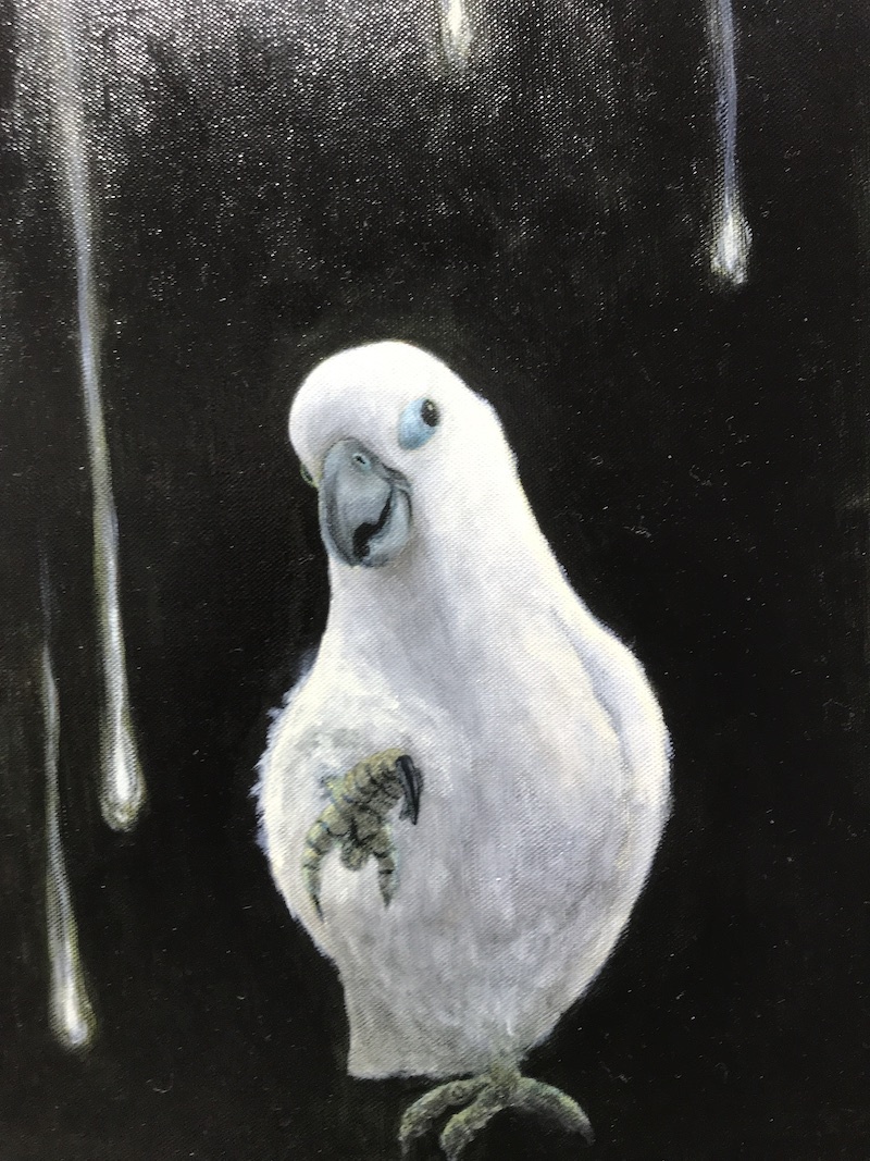 Yuko Mawatari     Ghost Story　  Original Art   Oil painting 