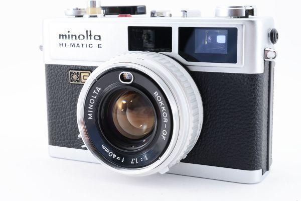 【希少】 Minolta HI-MATIC E コンパクト フィルムカメラ