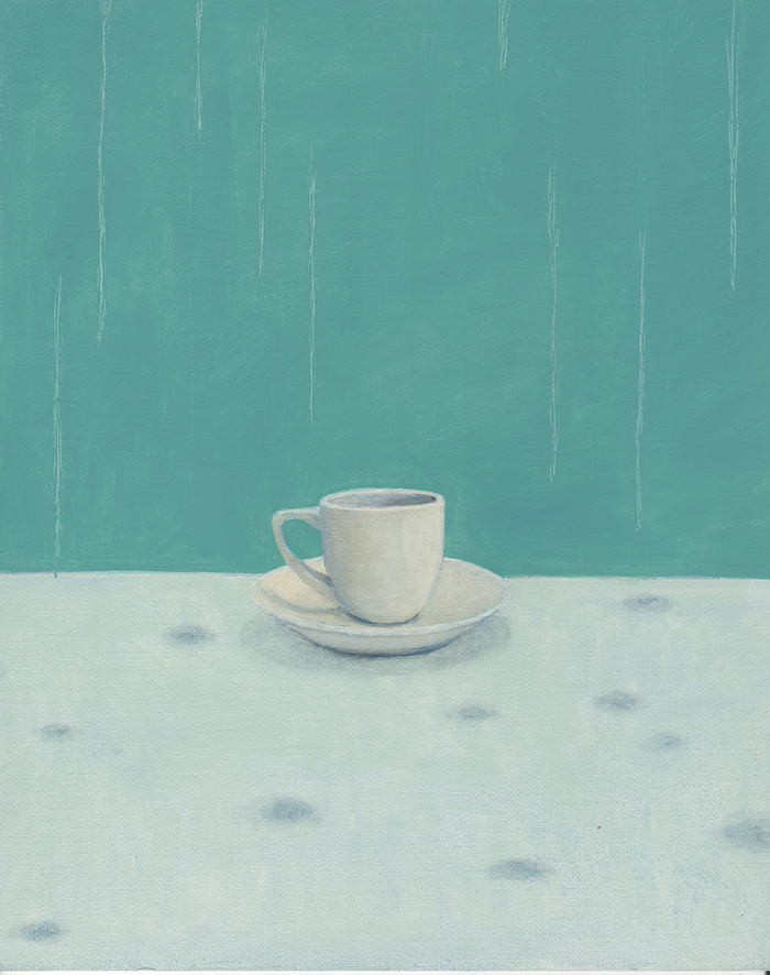 Yuko Mawatari   Rain drops   Original Art   Oil painting