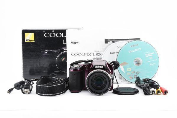 【美品】 Nikon ニコン COOLPIX L820 コンパクトデジタルカメラ