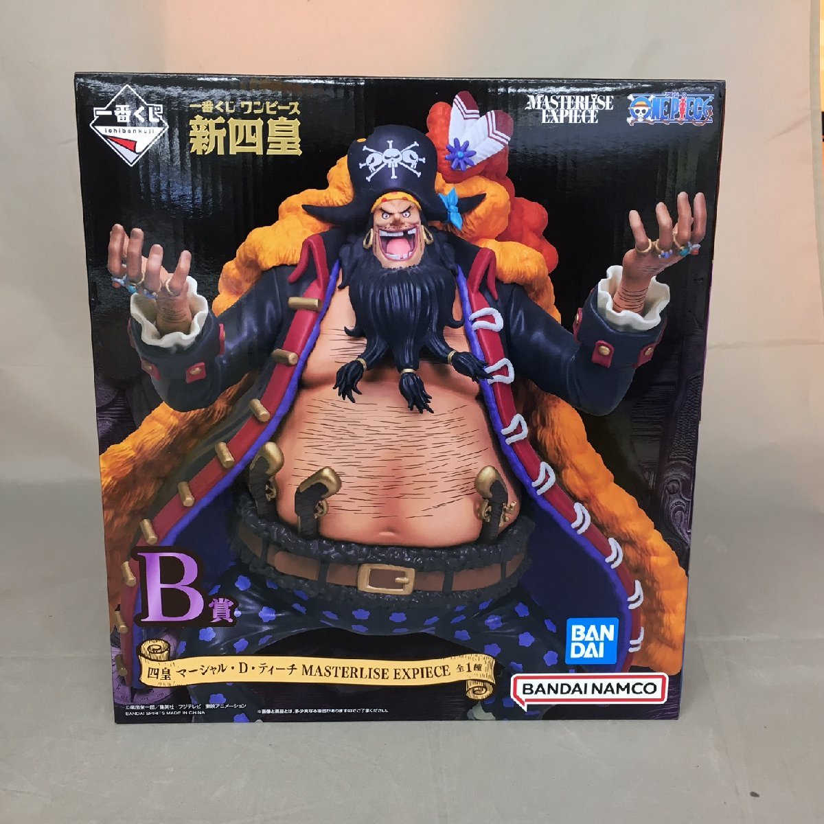 【未使用品】BANDAI(バンダイ) 一番くじ ワンピース 新四皇 MASTERLISE EXPIECE B賞 四皇 マーシャル・D・ティーチ [3]（管理番号:063111）