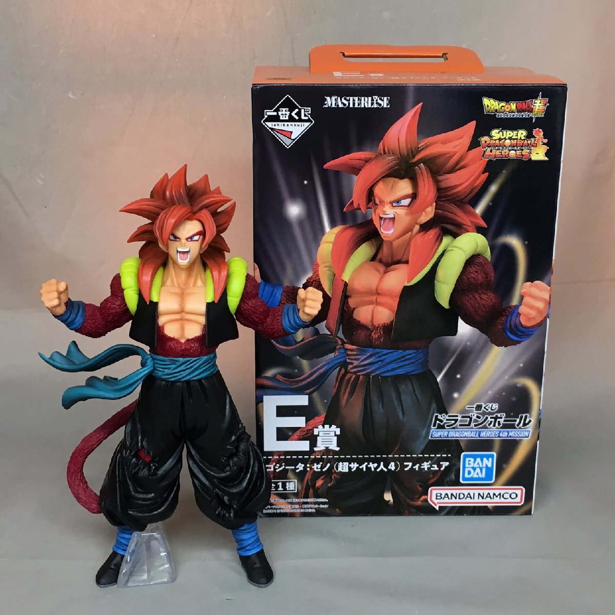 【中古品B】BANDAI(バンダイ) 一番くじドラゴンボール ヒーローズ　E賞　ゴジータ：ゼノ（超サイヤ人4） MASTERLISE (管理番号：063111)