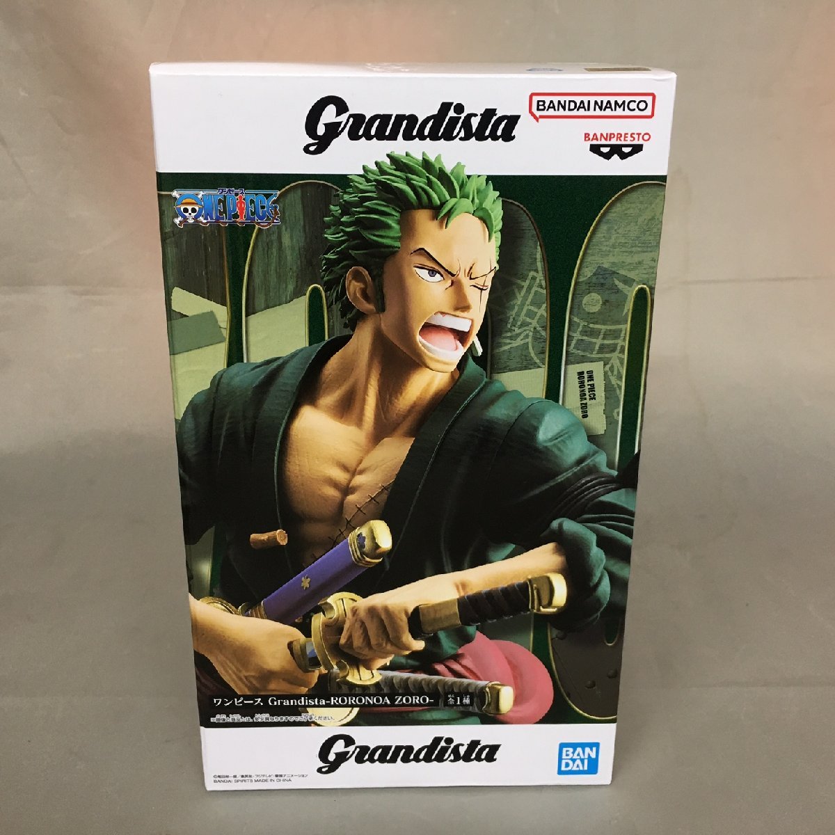 【未使用品】BANDAI(バンダイ) ワンピース Grandista ロロノア・ゾロ フィギュア（管理番号：063111）