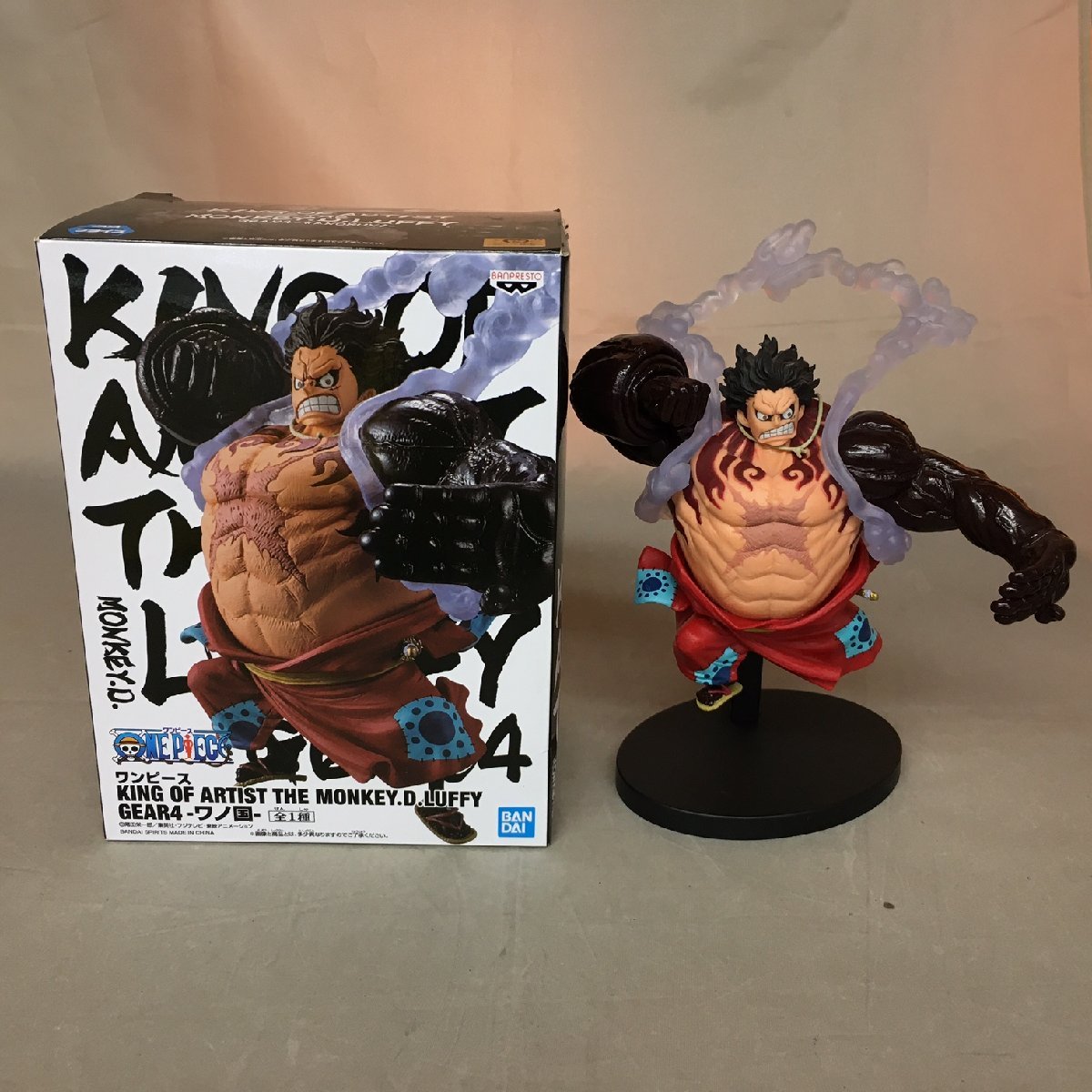 【中古品B】BANPRESTO(バンプレスト) ワンピース KING OF ARTIST モンキー・D・ルフィ ギア4 -ワノ国-（管理番号：063111)