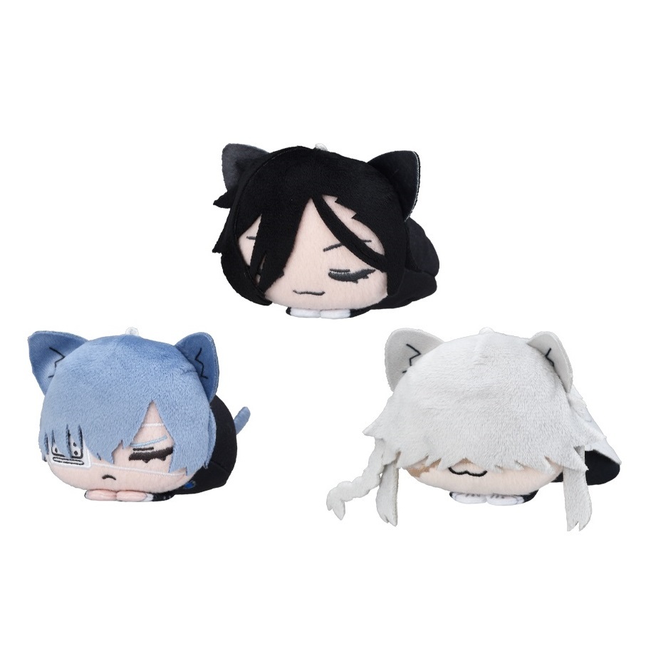 アニメ 黒執事 寄宿学校編 おひるねこマスコット 全3種セット セバスチャン シエル 葬儀屋（アンダーテイカー） 