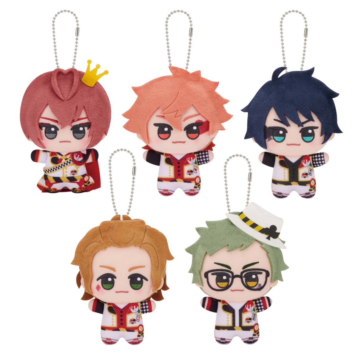 ツイステ ディズニーツイステッドワンダーランド ちびぐるみ 寮服ver. vol.1 全5種セット リドル エース デュース ケイト トレイ