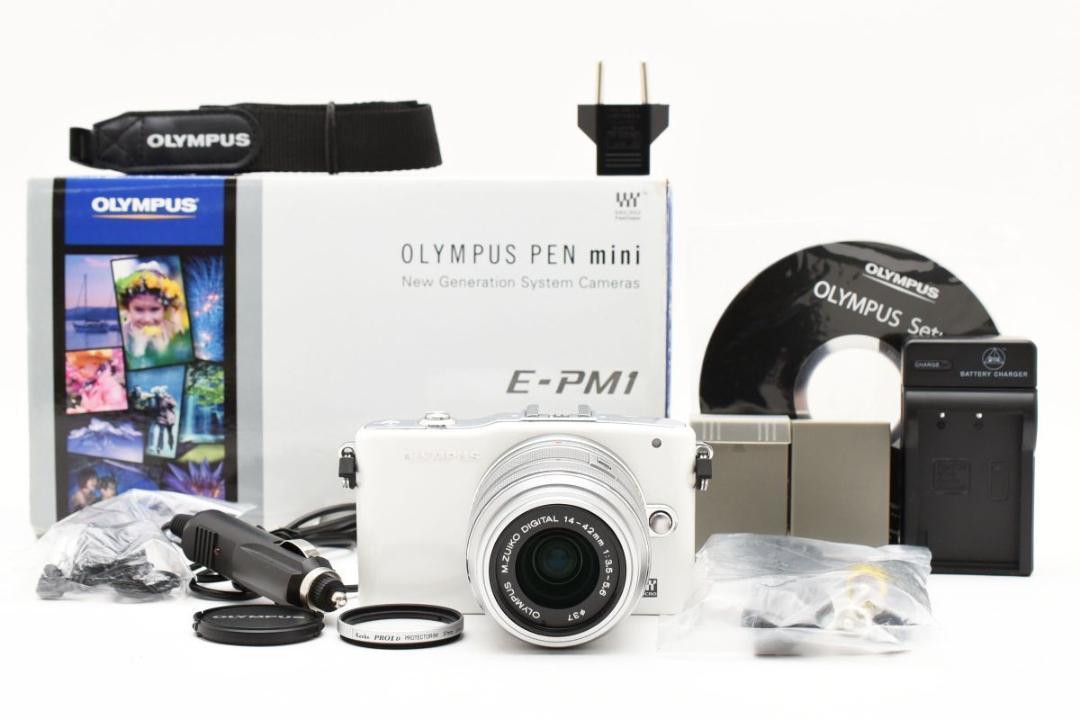【箱付き】 OLYMPUS オリンパス PEN E-PM1 ミラーレス一眼カメ