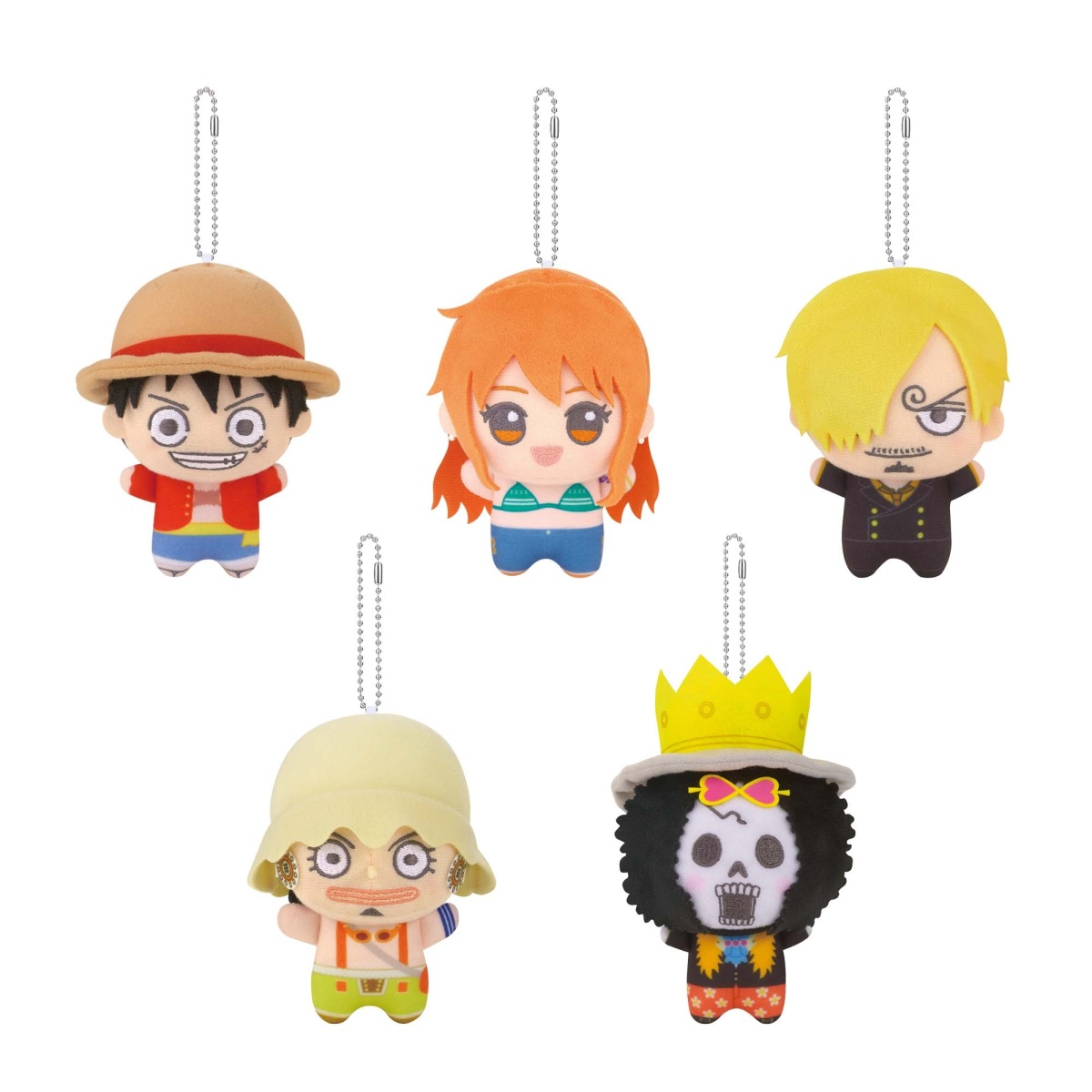 ワンピース ちびぐるみ 麦わらの一味 vol.1 全5種セット ルフィ サンジ ナミ ウソップ ブルック