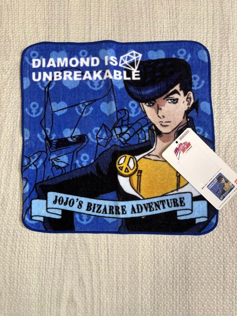 新品タグ付き　JOJO　ジョジョ　東方仗助　クレイジーダイヤモンド　ハンカチ