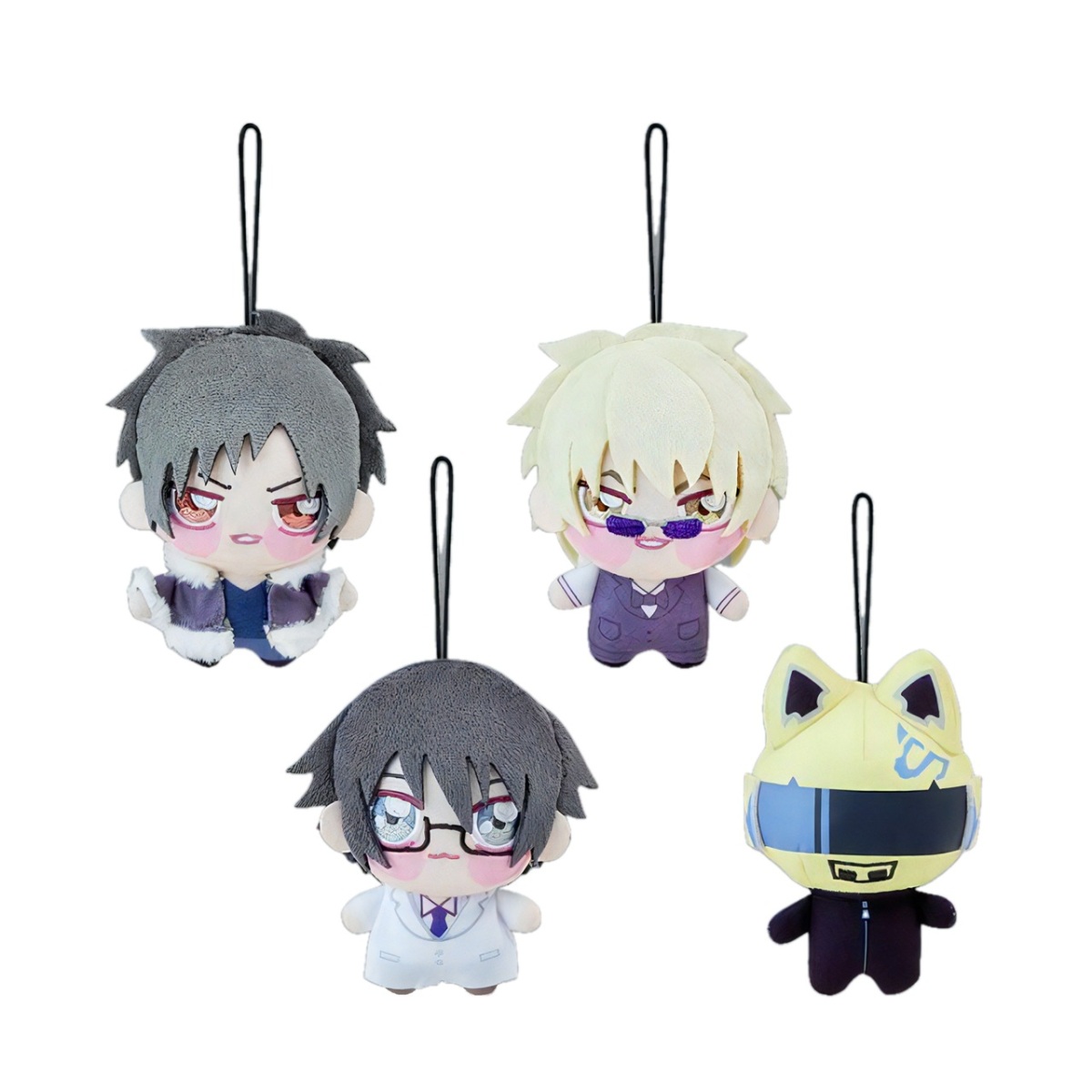 デュラララ！！×２ ちょぴぬいぷち② 全4種セット 折原臨也 平和島静雄 岸谷新羅 セルティ・ストゥルルソン