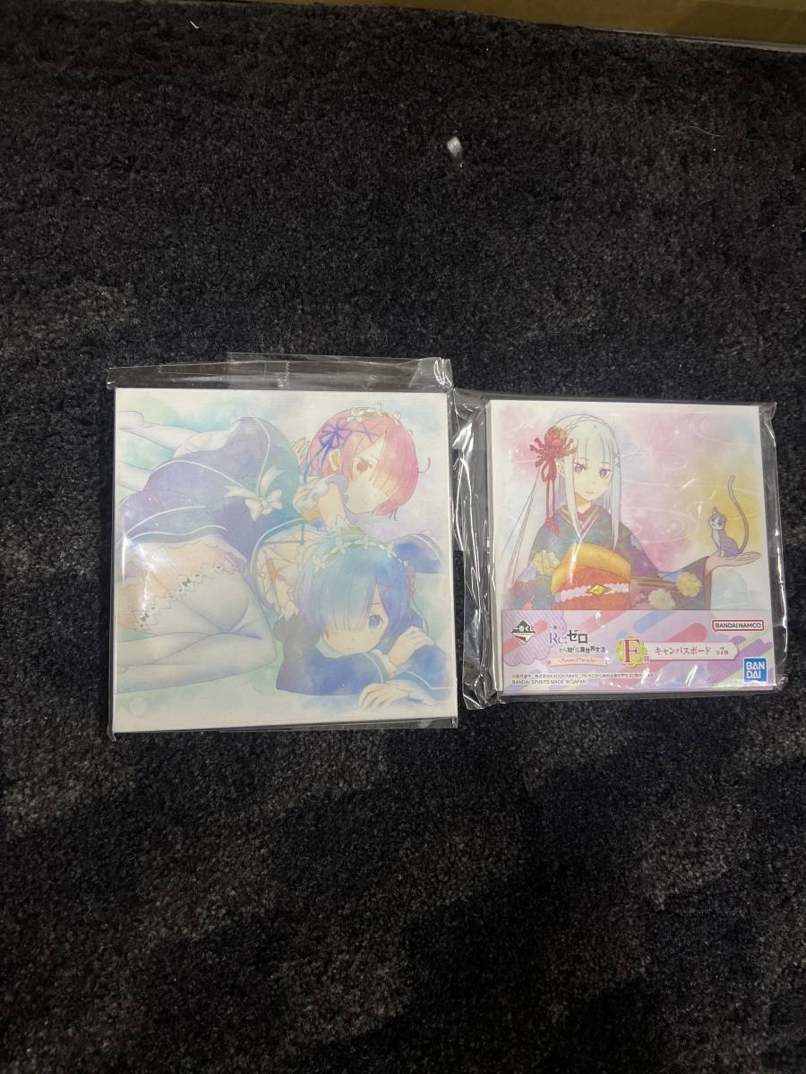 一番くじ Re:ゼロから始める異世界生活 キャンバスボード　セット