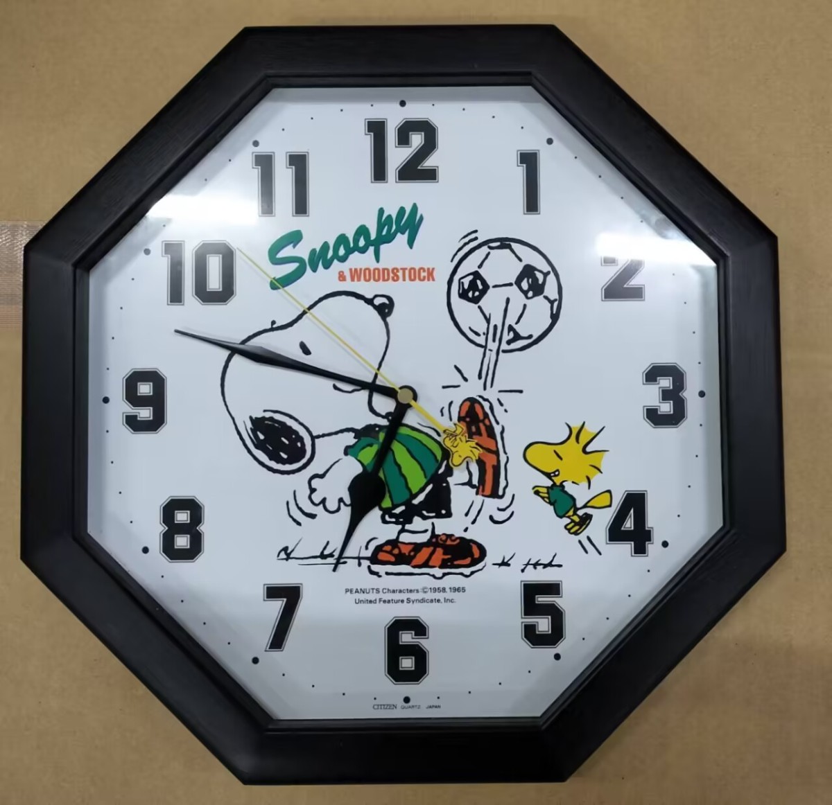 シチズン　スヌーピー　レトロ　掛け時計　動作確認済み
