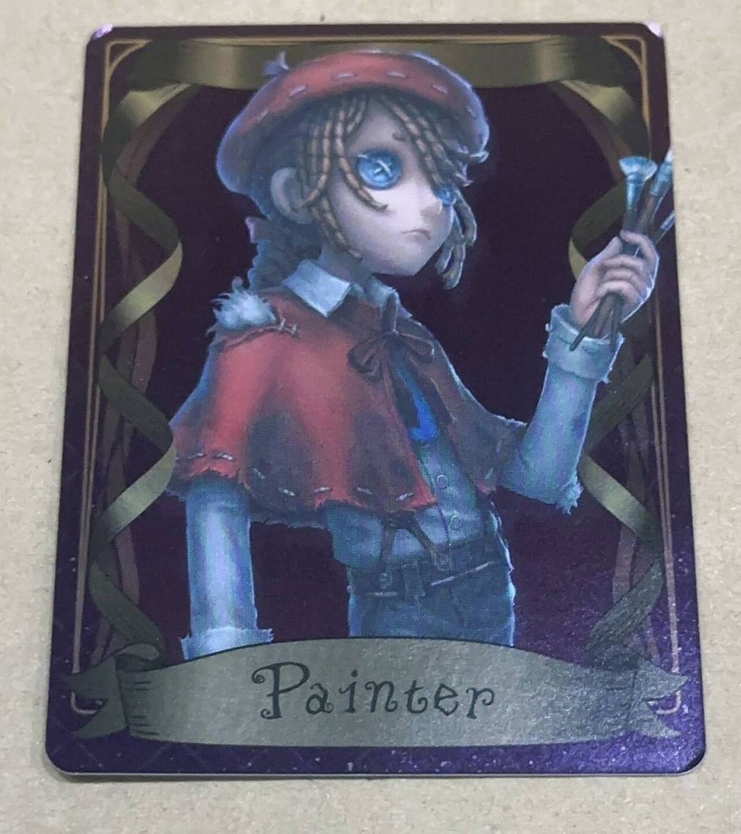 キャラカード　画家(エドガー・ワルデン) オリジナルカード 「Identity V 第五人格 Winter Cafe in SWEETS PARADISE」 スイーツパラダイスコラボメニュー注文特典