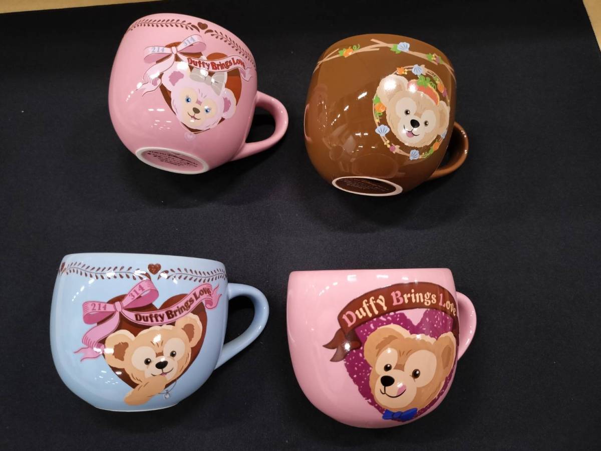 TDS ダッフィー Duffy Brings Love スーベニアカップ 4個セット