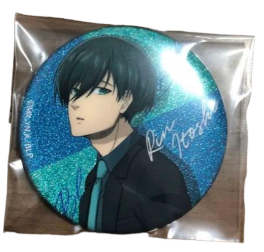 ブルーロック 糸師 凛 カラースーツ グリッター缶バッジ