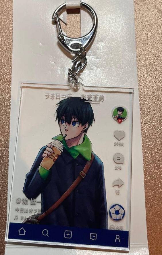 ブルーロック ローソン　 潔世一　 アクリルキーホルダー 原画