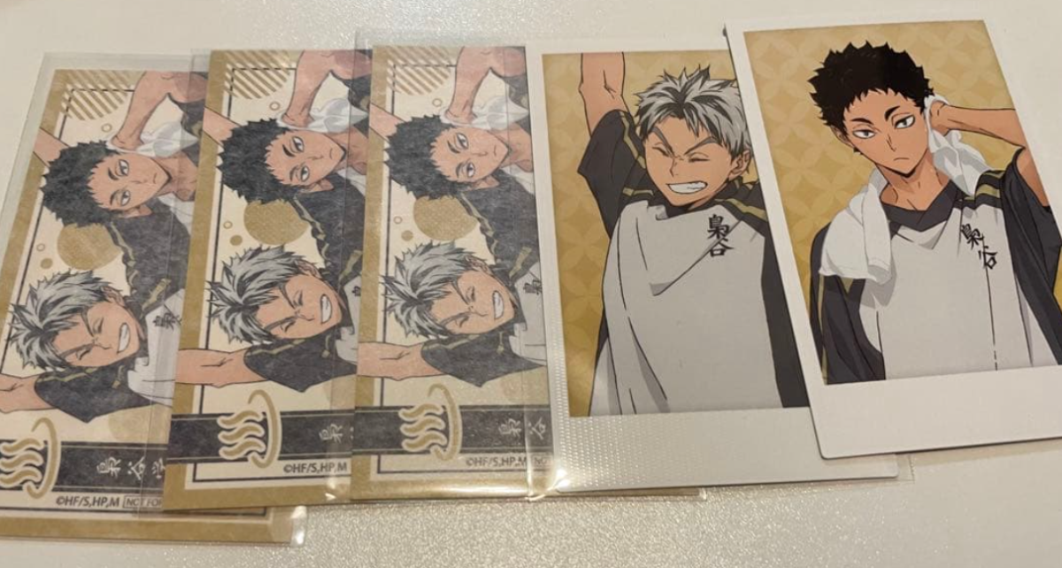 ハイキュー 極楽湯 ポラショット 特典 梟谷 木兎 赤葦